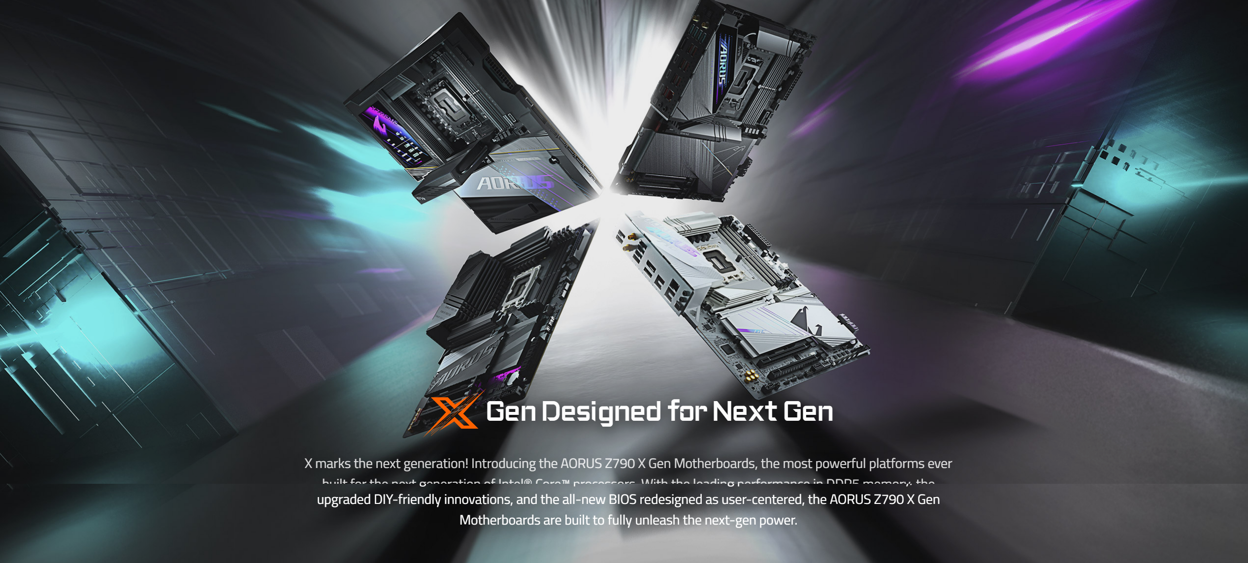 A large marketing image providing additional information about the product Gigabyte Z790 Aorus Xtreme X LGA1700 eATX Desktop Motherboard - Additional alt info not provided
